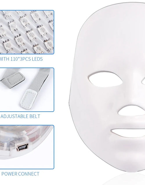Bild in Galerie-Viewer laden, 7 Farben LED Photonentherapie Gesichtsmaske
