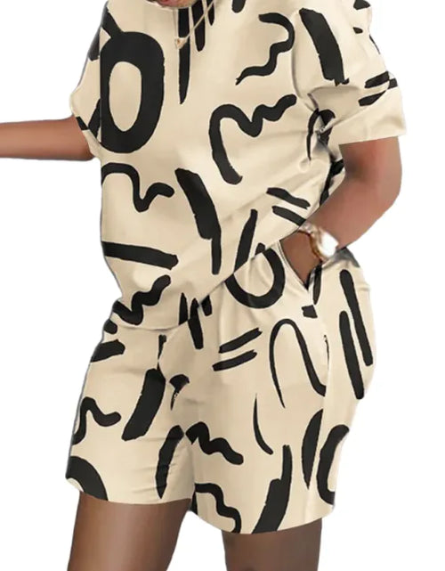 Bild in Galerie-Viewer laden, Women&#39;s Printed Two-Piece Commuter Set
