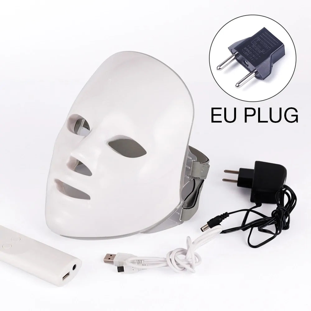 7 Farben LED Photonentherapie Gesichtsmaske