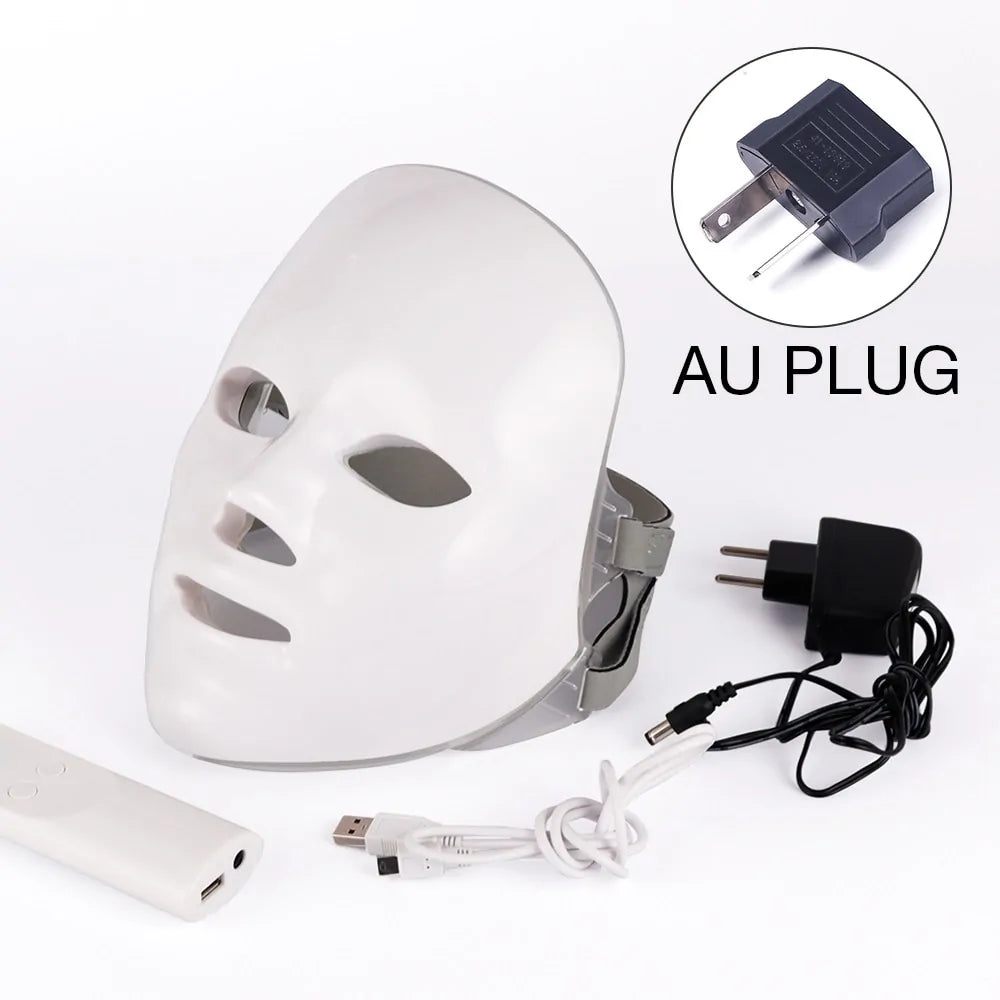 7 Farben LED Photonentherapie Gesichtsmaske