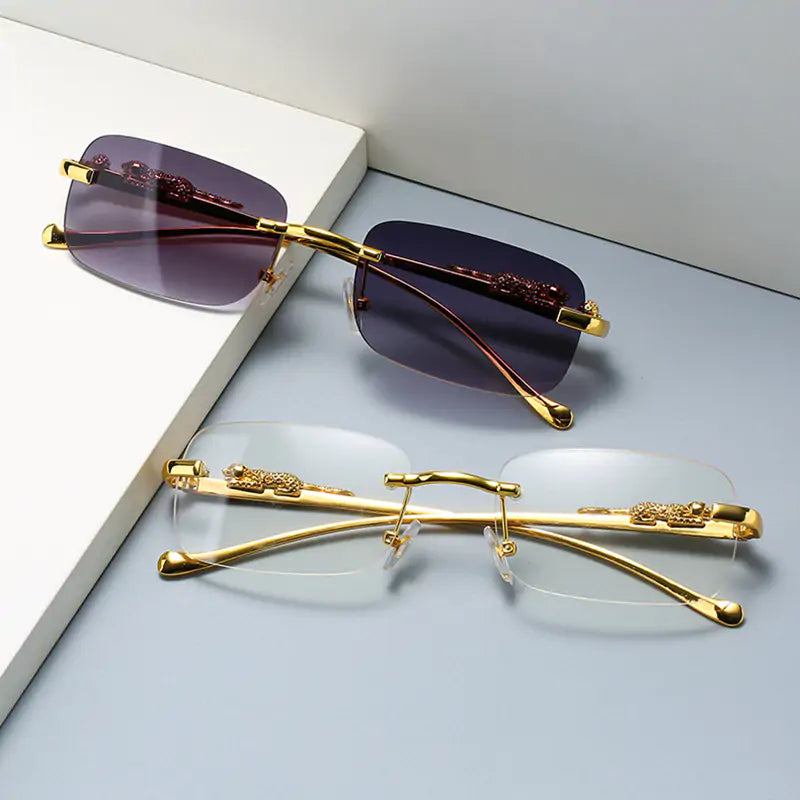 Randlose quadratische Sonnenbrille