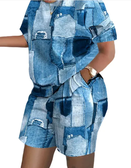Bild in Galerie-Viewer laden, Women&#39;s Printed Two-Piece Commuter Set
