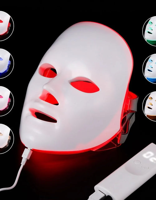 Bild in Galerie-Viewer laden, 7 Farben LED Photonentherapie Gesichtsmaske

