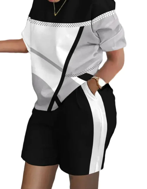 Bild in Galerie-Viewer laden, Women&#39;s Printed Two-Piece Commuter Set
