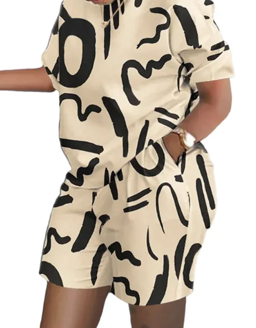 Bild in Galerie-Viewer laden, Women&#39;s Printed Two-Piece Commuter Set
